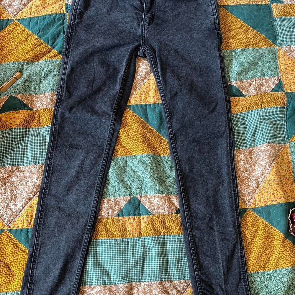 Ridgecut Toughwear Womens Black Skinny Carpenter Jeans Size 8 Work Utility Pants